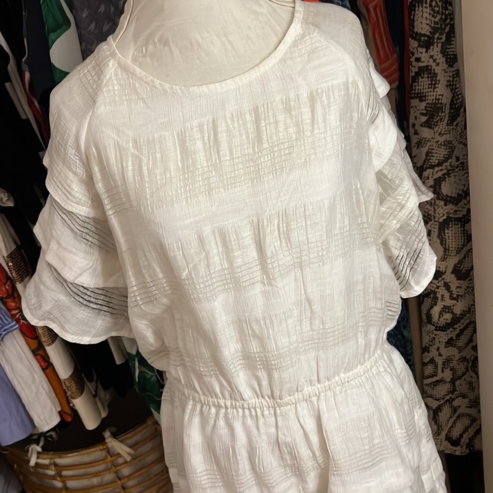 J.O.A. White Lace + Ruffle Romper - Picture 2 of 7